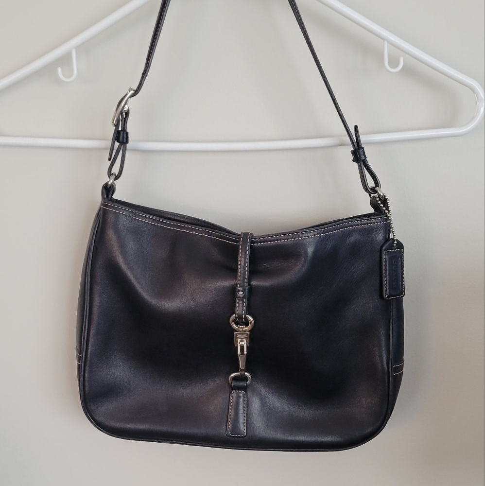 Leather Coach shoulder bag